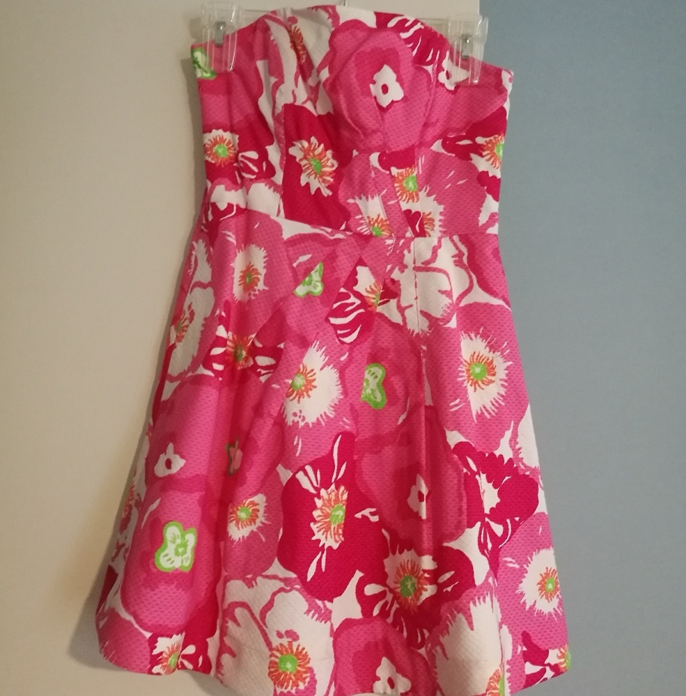 Lily Pulitzer strapless dress size 00